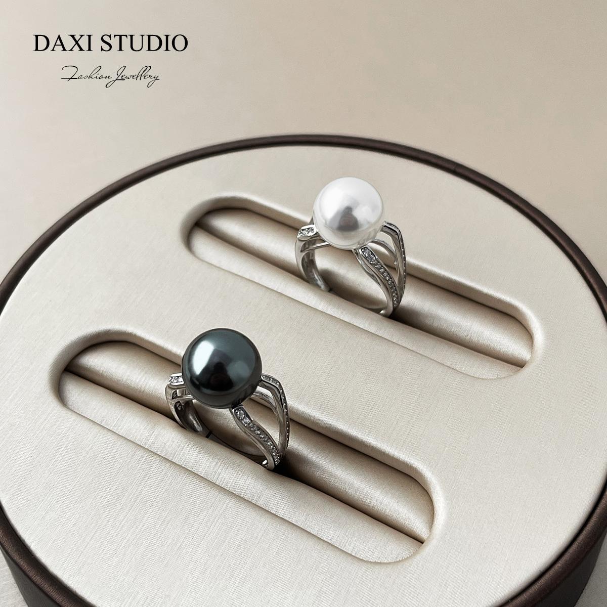 Pearl Jewelry Set Tent Ear Buckles, Niche Premium S925 Sterling Silver Earrings