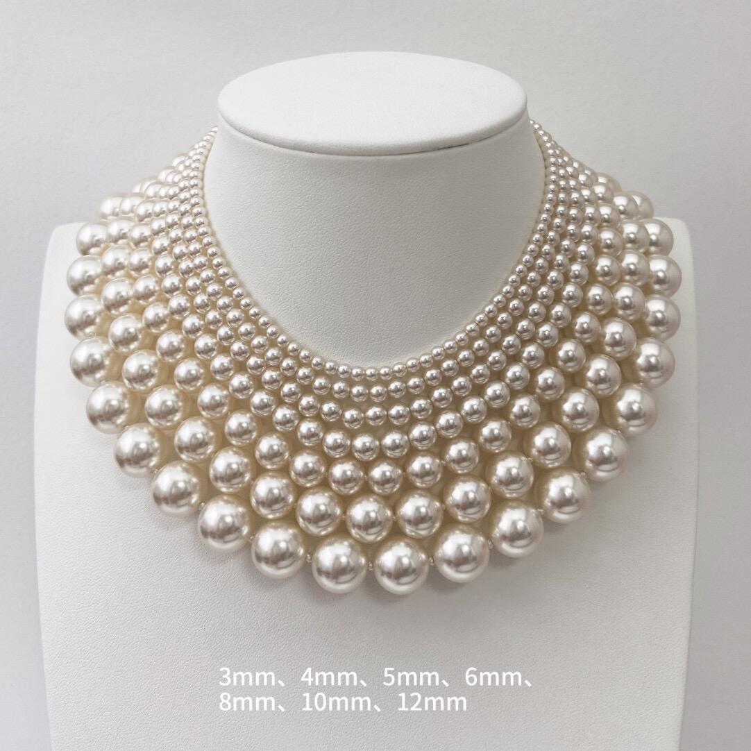 Cream White Pearl Necklace
