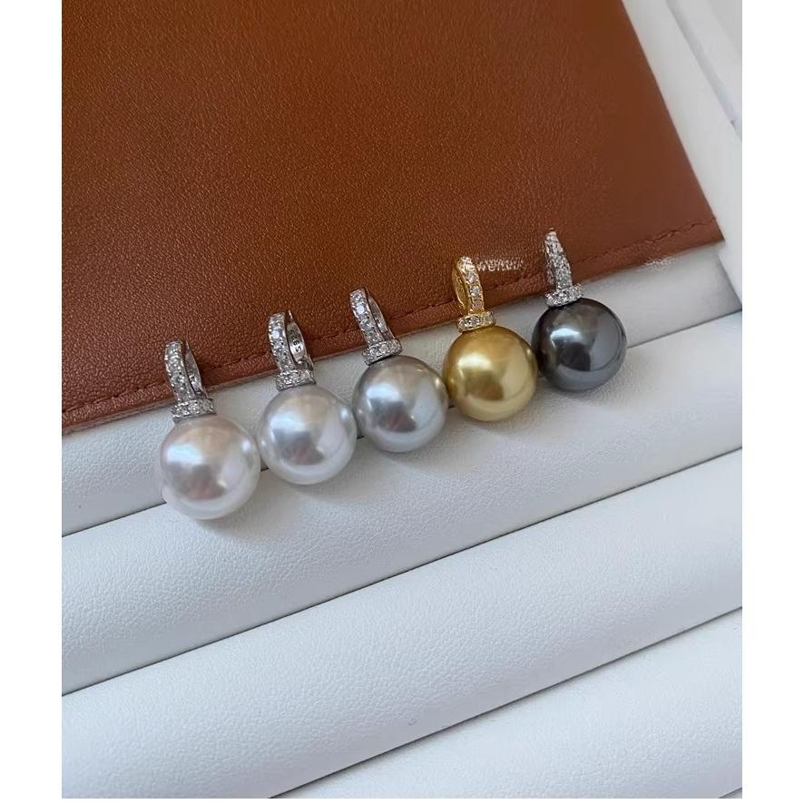 Pearl pendant 12mm 14mm, white, gold single pearl pendant, necklace can match with necklace, bracelet etc, without chain