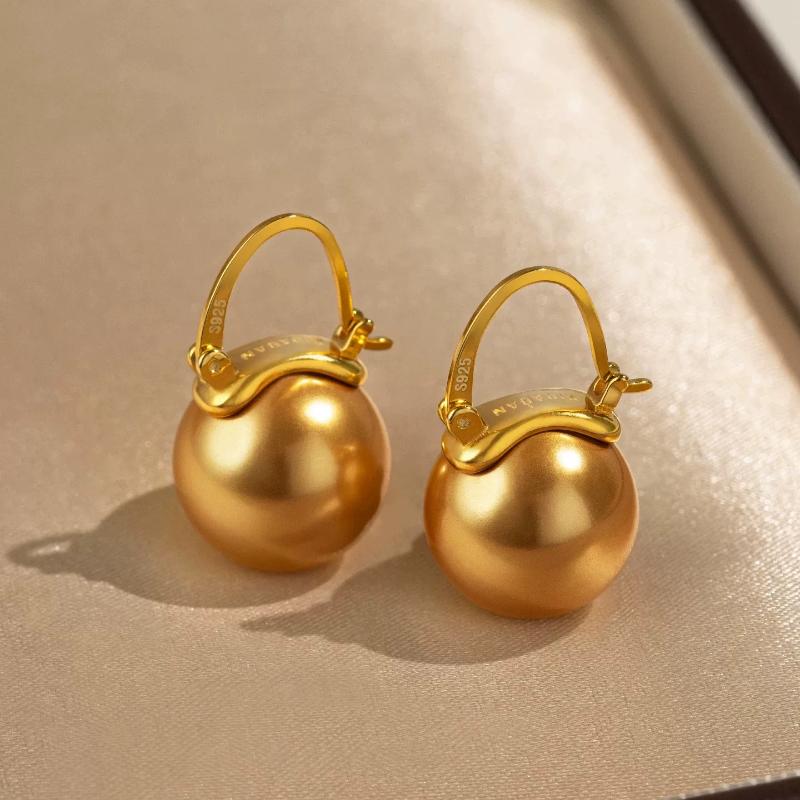14mm Gold Bucket Earrings for Women Fashion Hoop Earrings Light Luxury Gift Idea Trendy Ear Cuff Jewelry 14mm Gold Bucket Earrings for Women Fashion Hoop Earrings Light Luxury Gift Idea Trendy Ear Cuff Jewelry
