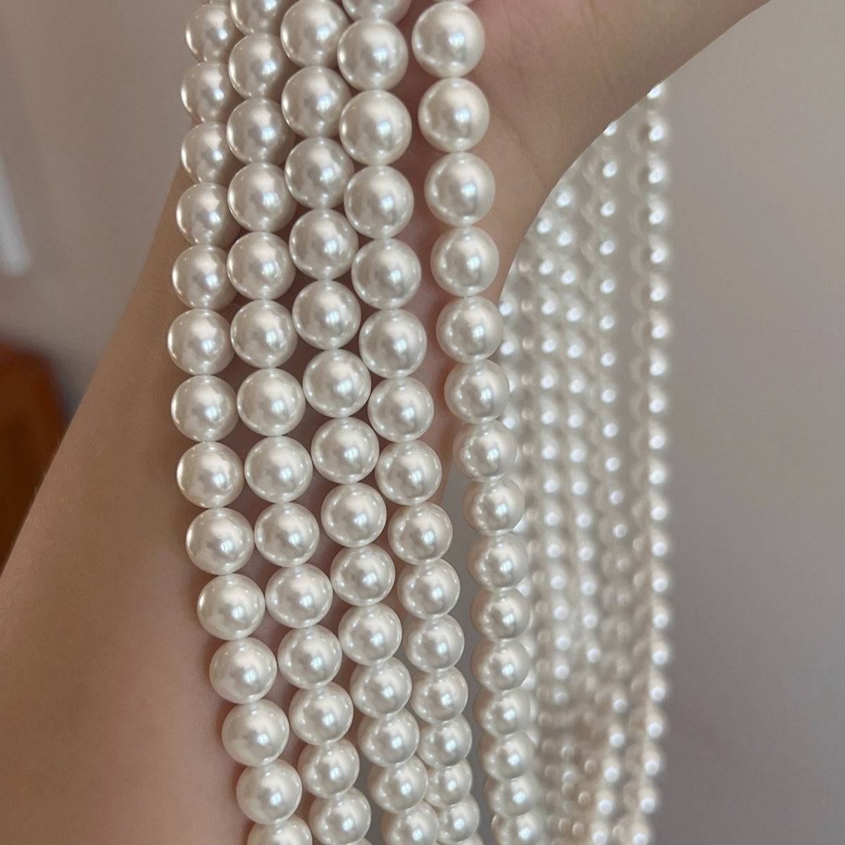 White Pearl Necklace | Long Sweater Chain in Hepburn Style | 2025 New Trend for Women | Stacked & Worn Design | Light Luxury Niche Jewelry