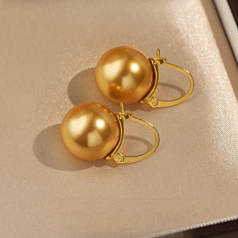 14mm Gold Bucket Earrings for Women Fashion Hoop Earrings Light Luxury Gift Idea Trendy Ear Cuff Jewelry 14mm Gold Bucket Earrings for Women Fashion Hoop Earrings Light Luxury Gift Idea Trendy Ear Cuff Jewelry
