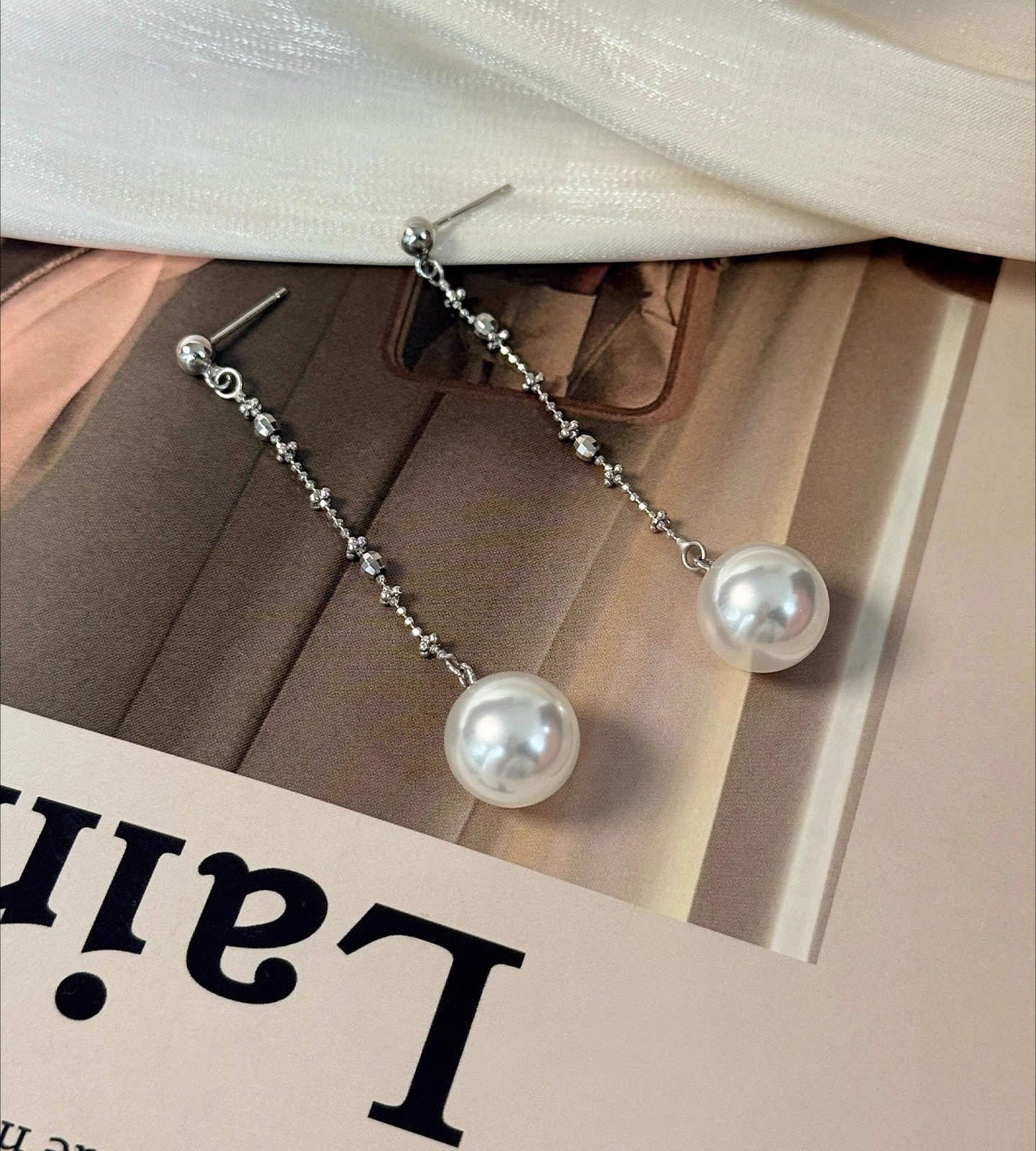 Gray Shell Pearl Earrings - Genuine Shell Pearl - Real Mother of Pearl Jewelry