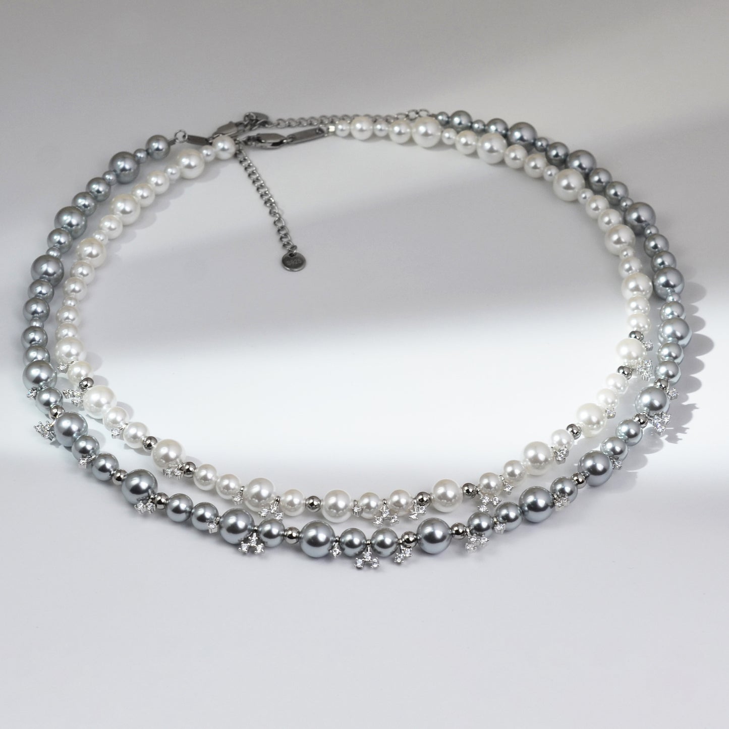 Bubble Sugar Cube Necklace Deep Sea Mother Shell Pearl Light Luxury Premium Clavicle Chain 6mm