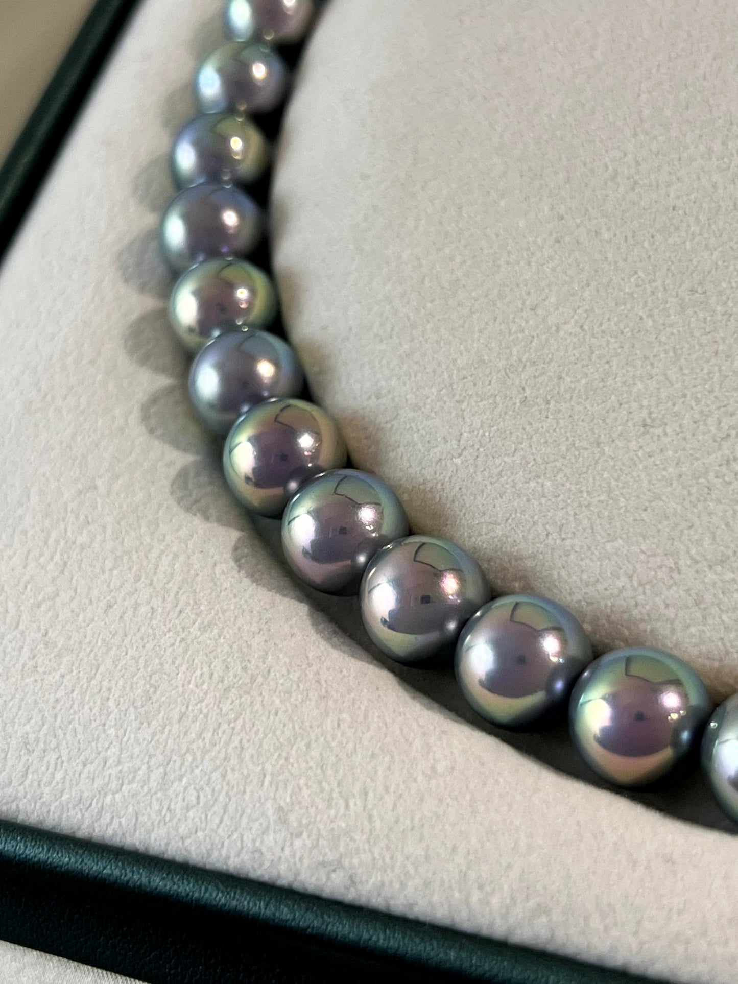 Tahitian Malachite Green Pearl Necklace – Women's Popular Niche Black/Gray Collarbone Chain