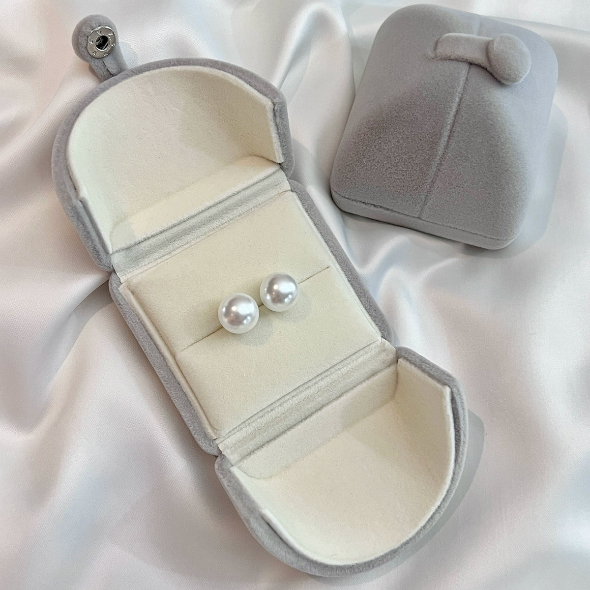 Aobai Pearl Stud Earrings for Women | 12mm Genuine S925 Silver Needle | 2025 Trendy High-End Light Luxury | Niche Temperament Design