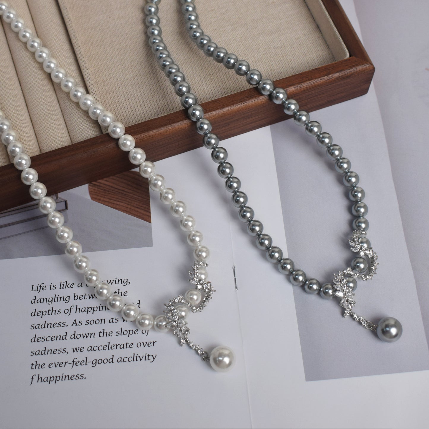 Dragon Wrap Shell Pearl Necklace –8/10mm Luxury Silver Dragon Pendant Mother of Pearl Statement Choker for Women
