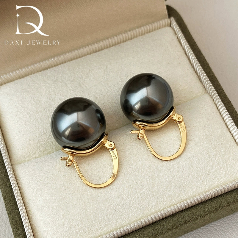 Bucket Pearl Oversized Earrings | S925 Silver Teapot Ear Buckle | High-End Light Luxury Design | Popular Women's Earrings