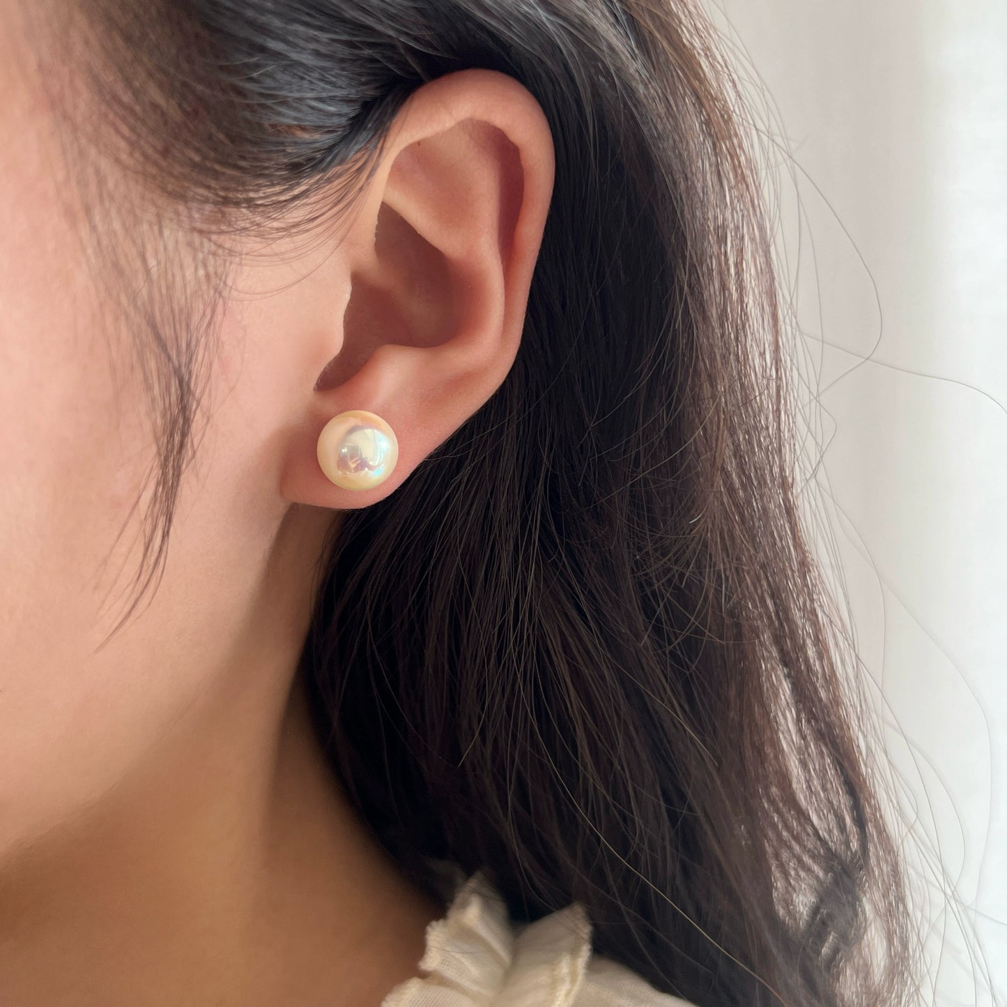 Pink and White Pearl Stud Earrings | 2025 New Women's High-End French Design | S925 Sterling Silver | Exquisite Temperament Jewelry