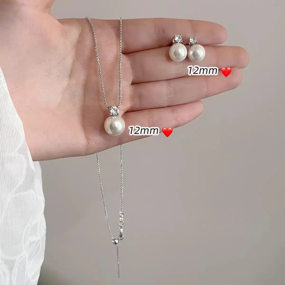 Princess Style Single Pearl Pendant Necklace for Women, French Elegant Clavicle Chain, Luxury Pearl Jewelry