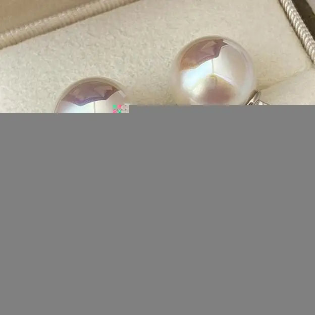 HOT Bucket shell Pearl Earrings, Premium Light Luxury  Teapot Ear Buckle · [Gold Bucket Ear Buckle] 14mm Cream White