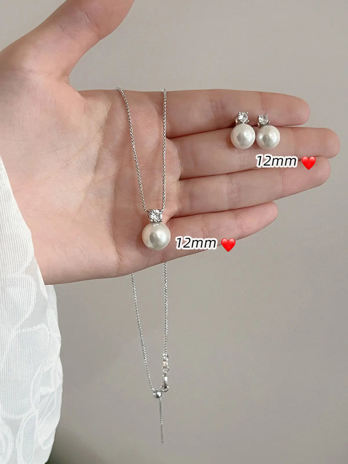 Princess Style Single Pearl Pendant Necklace for Women, French Elegant Clavicle Chain, Luxury Pearl Jewelry