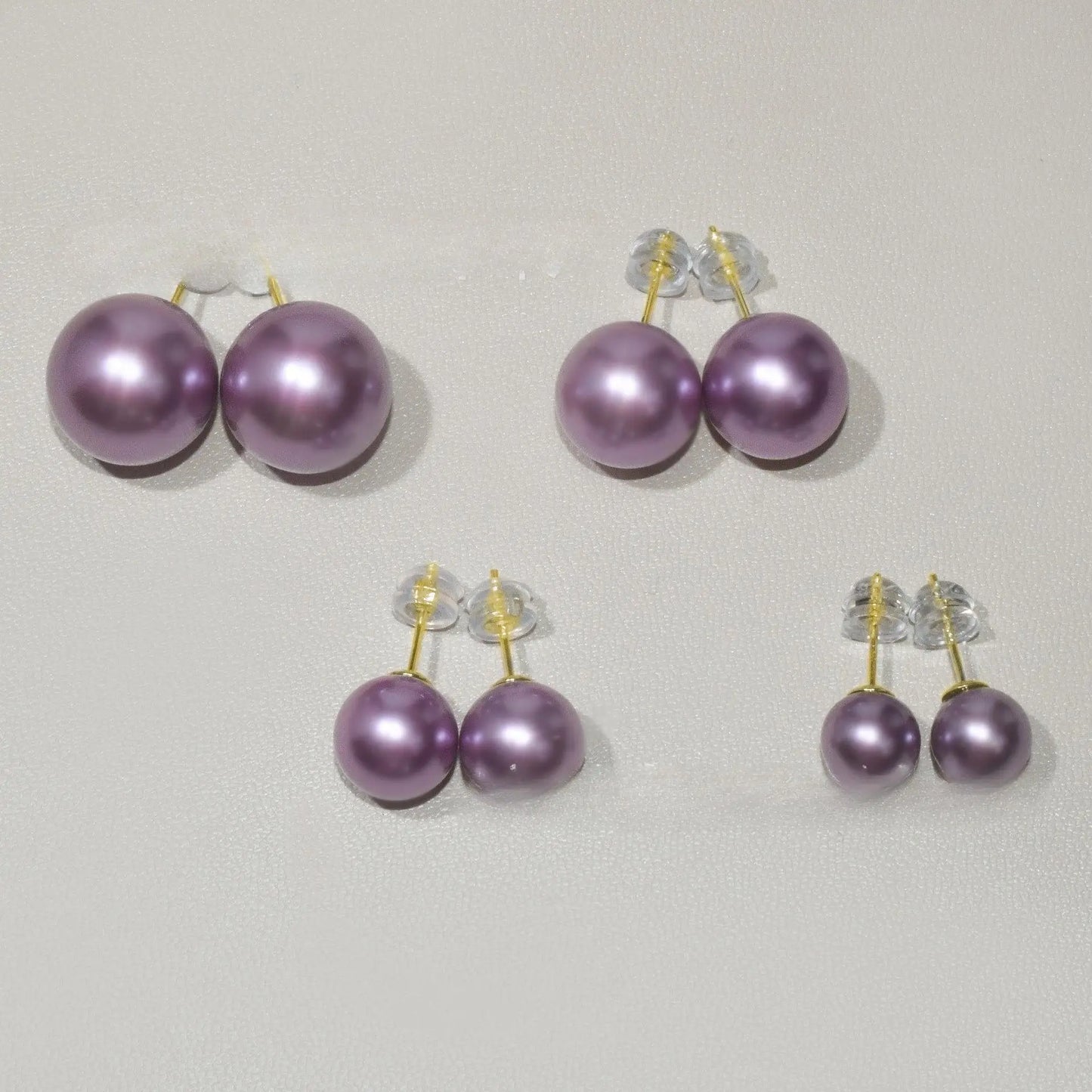 Pearl stud earrings, Mother's Day gift, basic model, suitable for work, party, outdoor use, birthday gift.
