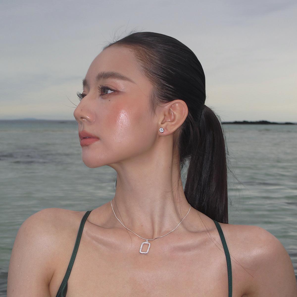 925 Sterling Silver Natural Baroque Irregular Pearl Necklace Women's Summer Unique Temperament High Art Frame Necklace