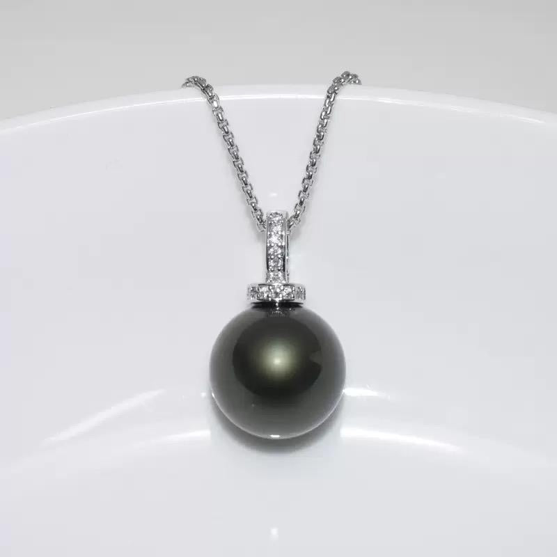 Pearl pendant 12mm 14mm, white, gold single pearl pendant, necklace can match with necklace, bracelet etc, without chain