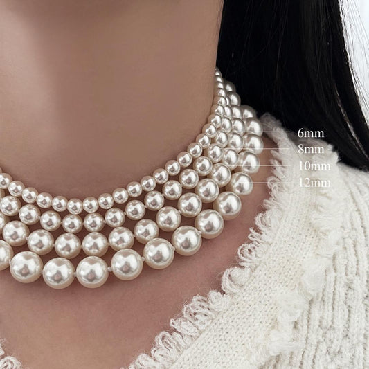 Cream White Pearl Necklace