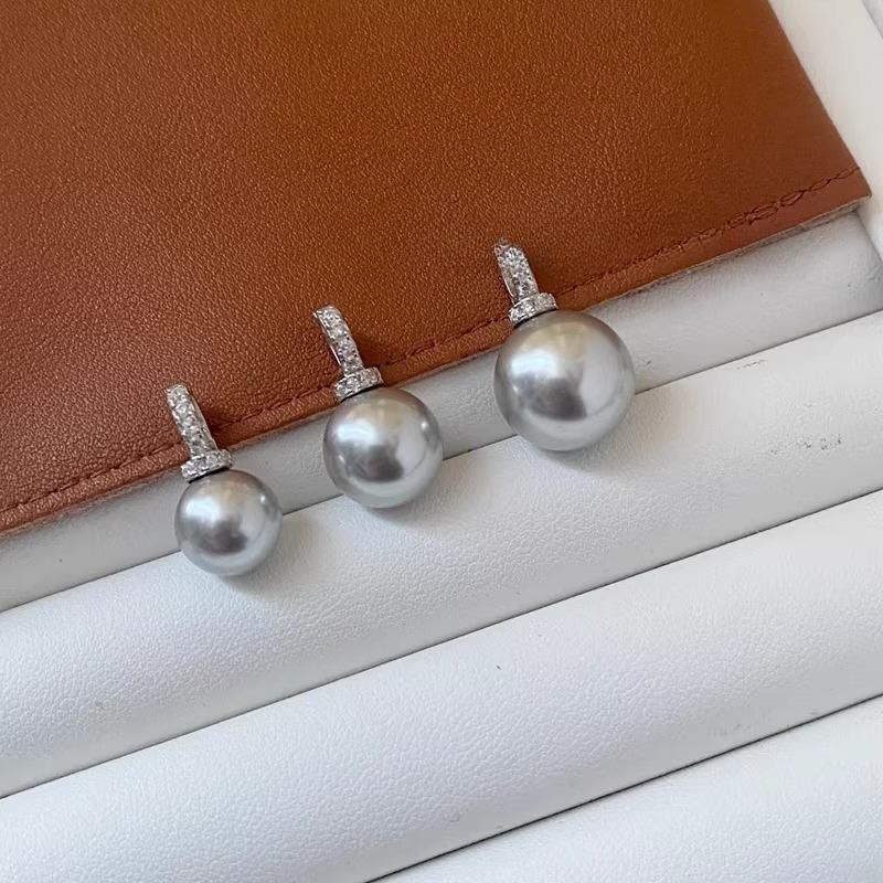 Pearl pendant 12mm 14mm, white, gold single pearl pendant, necklace can be matched with necklace, bracelet etc except chain
