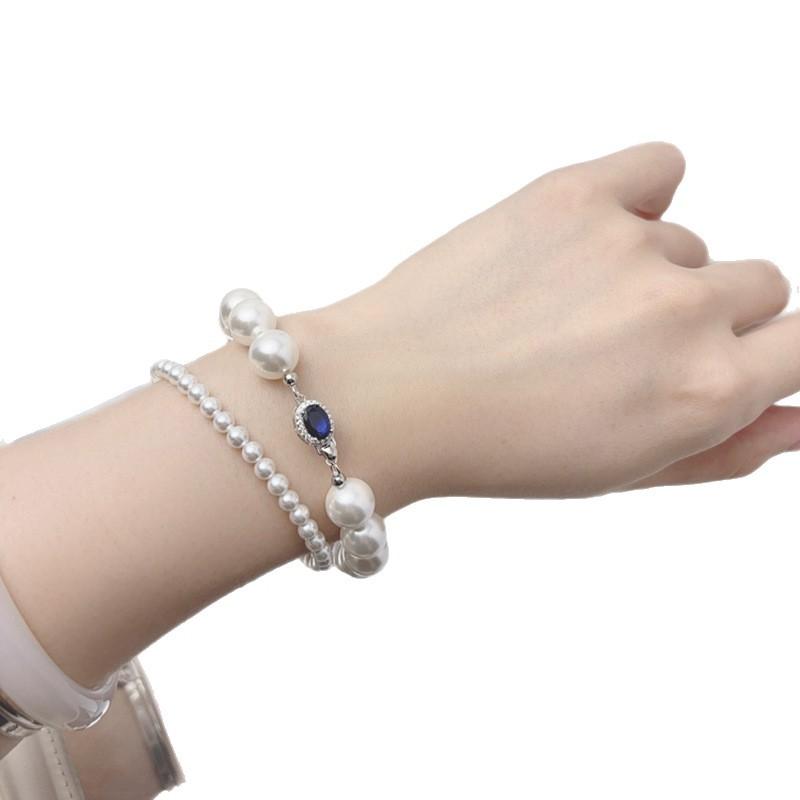 S925 Sterling Silver White Pearl, Bracelet Female Natural Australian Mother Shell Suitable for Graduation Ceremony, Birthday Gift, Mother's Day Gift